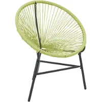 vidaXL Acapulco-Gartenstuhl Poly Rattan Grün