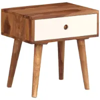 vidaXL Nachttisch Massivholz Palisander 45x30x45 cm