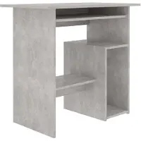 vidaXL Schreibtisch Betongrau 80x45x74 cm Holzwerkstoff