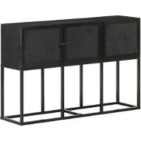 vidaXL Sideboard 115x30x76 cm Mango Massivholz