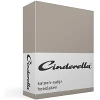 Cinderella Spannbettlaken Taupe (Satin)-180 x 220 cm