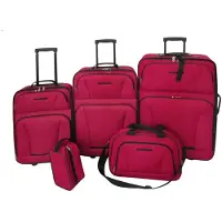 vidaXL Reiseset Kofferset 5-teilig Rot