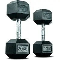 Matchu Sports - Hanteln Hexagon Set 20 kg Dumbbell Kurzhantelset 2 St