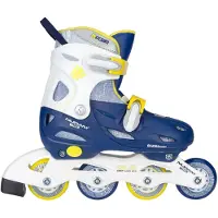 Nijdam Inline Skates Junior 52SJ größenverstellbar Hardboot marine Kinder
