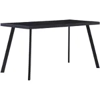 vidaXL Esstisch Schwarz 140 x 70 x 75 cm Hartglas