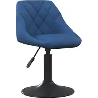 vidaXL Barhocker Blau Samt