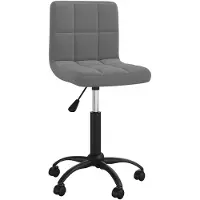 vidaXL Bürostuhl Drehbar Dunkelgrau Samt
