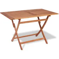 vidaXL Gartentisch Klappbar 120x70x75 cm Massivholz Teak
