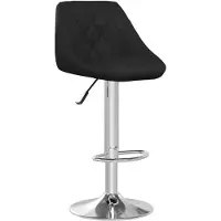vidaXL Barhocker Schwarz Kunstleder