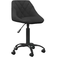 vidaXL Bürostuhl Schwarz Samt