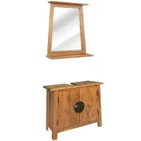 vidaXL Badmöbel-Set Massivholz Kiefer