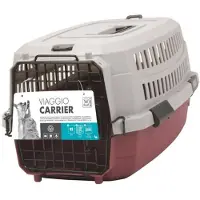M PETS Transportbehälter MPETS Grau Burgunderrot 58,4 x 38,7 x 33 cm