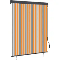 vidaXL Außenrollo 140x250 cm Gelb und Blau