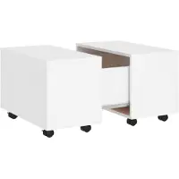 vidaXL Couchtisch Weiß 60x60x38 cm Holzwerkstoff