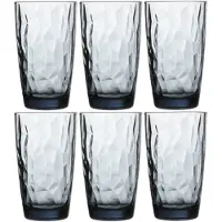Bormioli Rocco Tumbler Diamond Ocean Blue 470 ml (6er-Set)