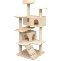 vidaXL Katzen-Kratzbaum Sisal 125 cm Beige