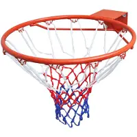 vidaXL Basketballkorb mit Netz Orange 45 cm