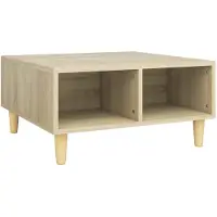 vidaXL Couchtisch Sonoma-Eiche 60x60x30 cm Holzwerkstoff