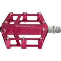 Exustar Plateaupedale BMX / Enduro 9/16 Zoll dunkelrosa pro Set
