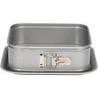Patisse Sprungform quadratisch 24 cm Stahl silber