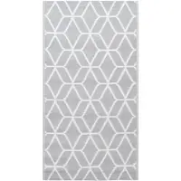 vidaXL Outdoor-Teppich ARAKIL Grau 120x180 cm PP
