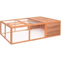 vidaXL Garten-Tierkäfig 150x100x50 cm Massivholz Tanne