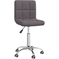 vidaXL Bürostuhl Drehbar Taupe Stoff