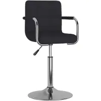 vidaXL Barhocker Schwarz Stoff