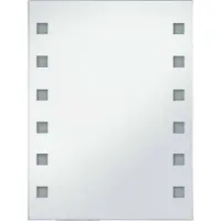 vidaXL Badezimmer-Wandspiegel mit LEDs 60x80 cm