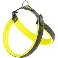 Ferplast Agila Fluo, Hund, Westengeschirr, Schwarz, Gelb, Nylon, Einfarbig, 52 cm