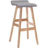 vidaXL Barhocker Hellgrau Stoff