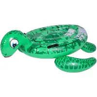 Huismerk aufblasbare Schildkröte junior 140 x 130 cm Vinylgrün