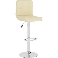 vidaXL Barhocker Creme Stoff