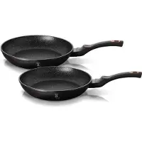 Berlinger Haus BH/1644NF, Frittierset, Schwarz, Roségold, Aluminium, Marmor, Schwarz, Ergonomisch, Soft Touch