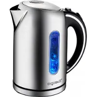 Aigostar King 30CEA - Edelstahl Wasserkocher 1,7L, 2200W, LED-Beleuchtung