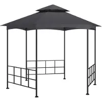 vidaXL Pavillon mit Seitenwänden 3,1x2,7 m Anthrazit