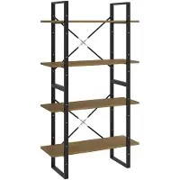 vidaXL Bücherregal 4 Fächer 80x30x140 cm Massivholz Kiefer 806465