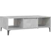 vidaXL Couchtisch Betongrau 103,5x60x35 cm Holzwerkstoff