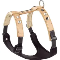 Ferplast GIOTTO LUXOR Hundegeschirr aus natürlichem Leder, beige