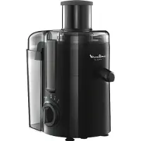 Moulinex JU3708, Zentrifugal-Entsafter, Schwarz, Edelstahl, Schritt, 0,95 l, Edelstahl, Kunststoff, Edelstahl