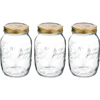 Bormioli Rocco Einmachglas Quattro Stagioni Bokaal 1L (Set von 3)