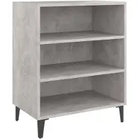 vidaXL Sideboard Betongrau 57x35x70 cm Holzwerkstoff