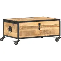 vidaXL Couchtisch 70x50x33 cm Massivholz Mango