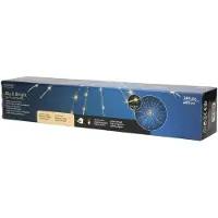 Lumineo Maststern silber mit 144 Mikro-LED-Leuchten - warmweiß - Ø 55CM