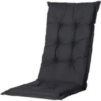 Madison Tuinstoelkussen für niedrige Rückenlehnen, 106x46cm, schwarz, für Dining-Stühle, Basic Kollektion