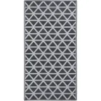 vidaXL Outdoor-Teppich ARAKIL Schwarz 120x180 cm PP