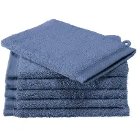 De Witte Lietaer Waschlappen Contessa Sapphire Blue (6er Set)