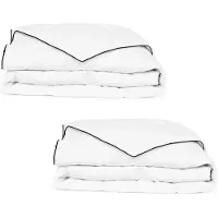 vidaXL Winter-Daunendecke 2 Stk. 150x200 cm
