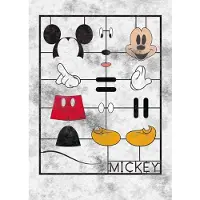 Komar Vliestapete "Digitaldruck Vlies - Mickey Kit - Größe 200 x 280 cm" bedruckt glatt Kinderzimmer