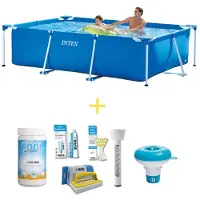 Intex Rechteckiger Frame Pool - 260x160x65 cm - 7-teilig S21251